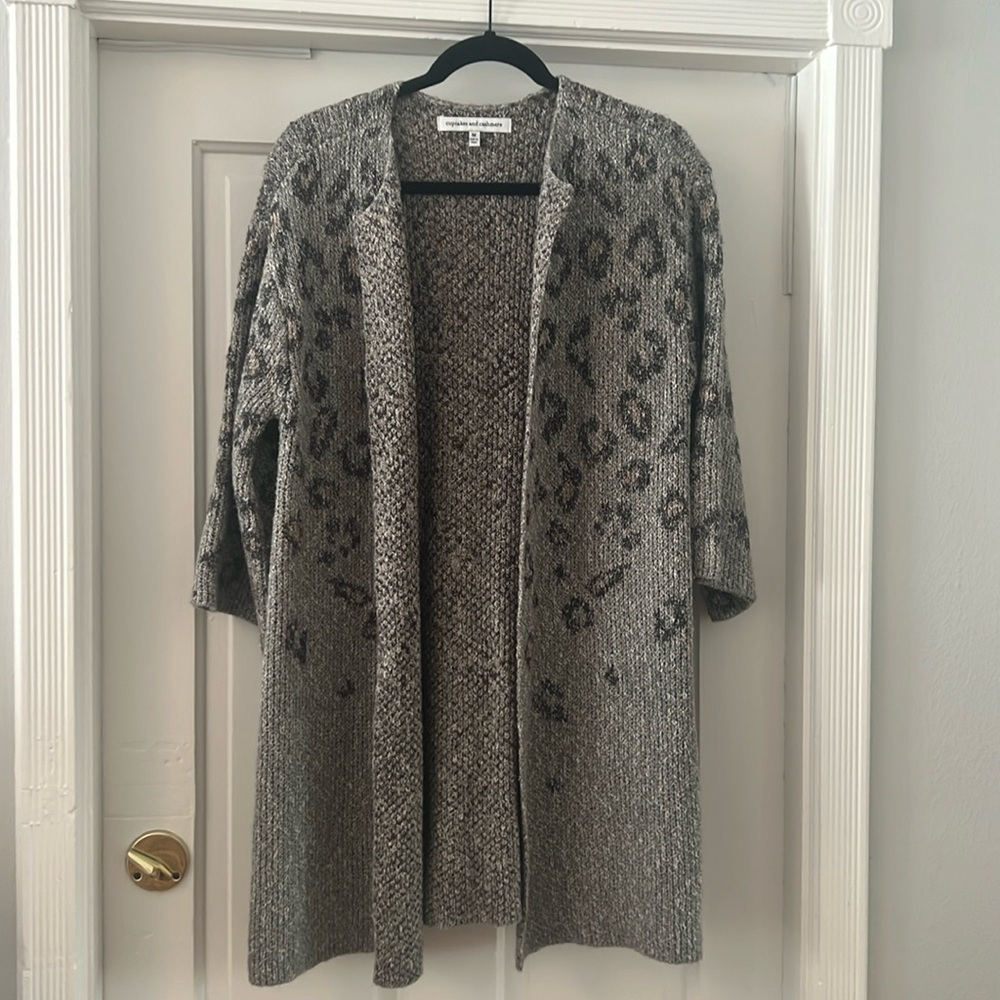 Cupcakes & Cashmere long Sweater Jacket Cardigan